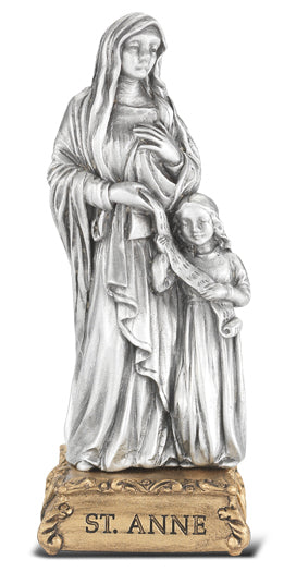 Pewter St. Anne Statue, 4-1/4", # 55502