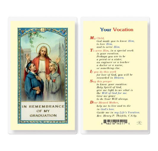 Your Vocation Laminated Holy Cards, 25-Count Value Pack # 59015