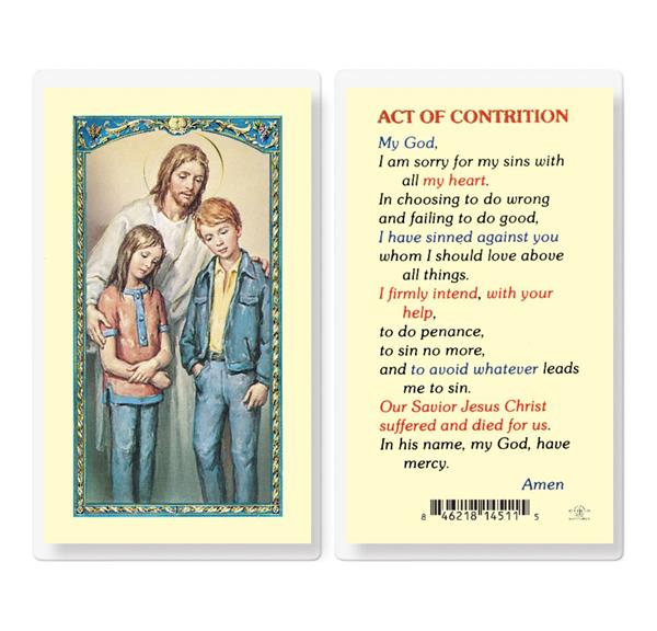 Act of Contrition Laminated Holy Cards, 25-Count Value Pack # 59024