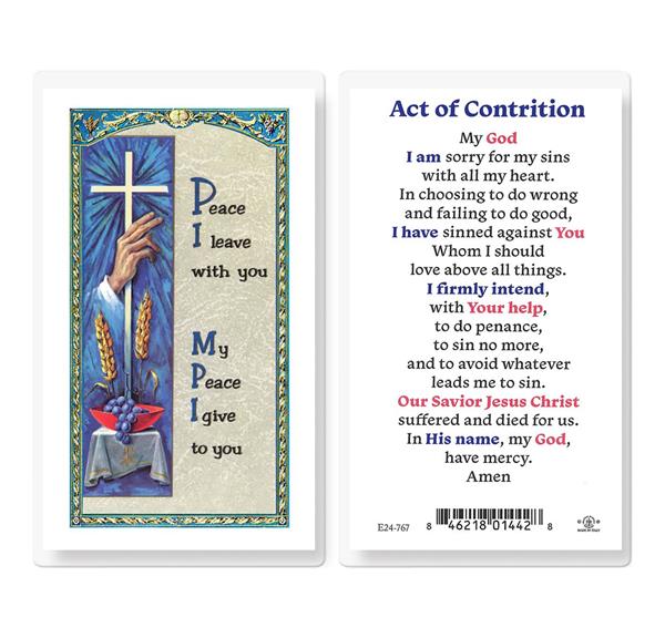 Act of Contrition Laminated Holy Cards, 25-Count Value Pack # 59027