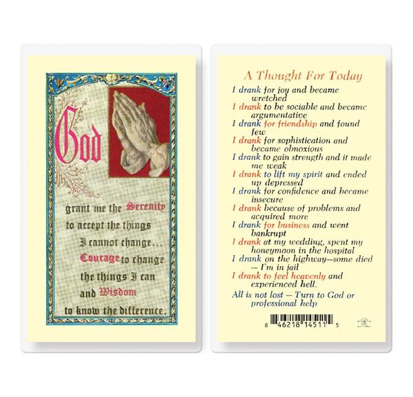 A Thought for Today Laminated Holy Cards, 25-Count Value Pack # 59033