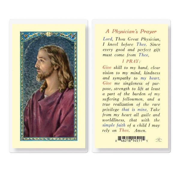 A Physician's Prayer Laminated Holy Cards, 25-Count Value Pack # 59047