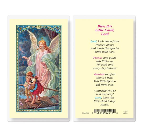 Bless This Little Child Lord Laminated Holy Cards, 25-Count Value Pack # 59049