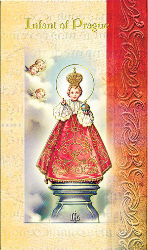 Infant of Prague Folding Prayer Card, 10-Pack, # 59133