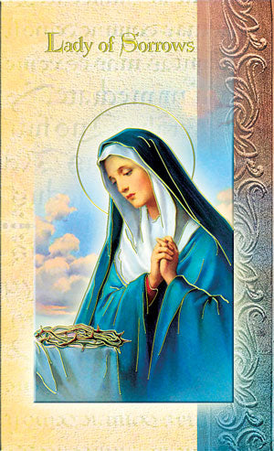 Our Lady of Sorrows Folding Prayer Card, # 59138