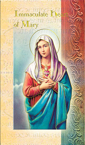 Immaculate Heart of Mary Folding Prayer Card, # 59141