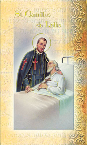 St. Camillus Folding Prayer Card, 10-Pack, # 59159