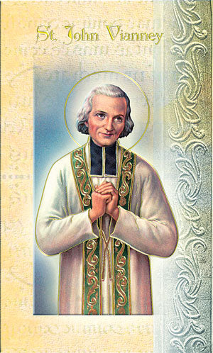 St. John Vianney Folding Prayer Card, # 59183