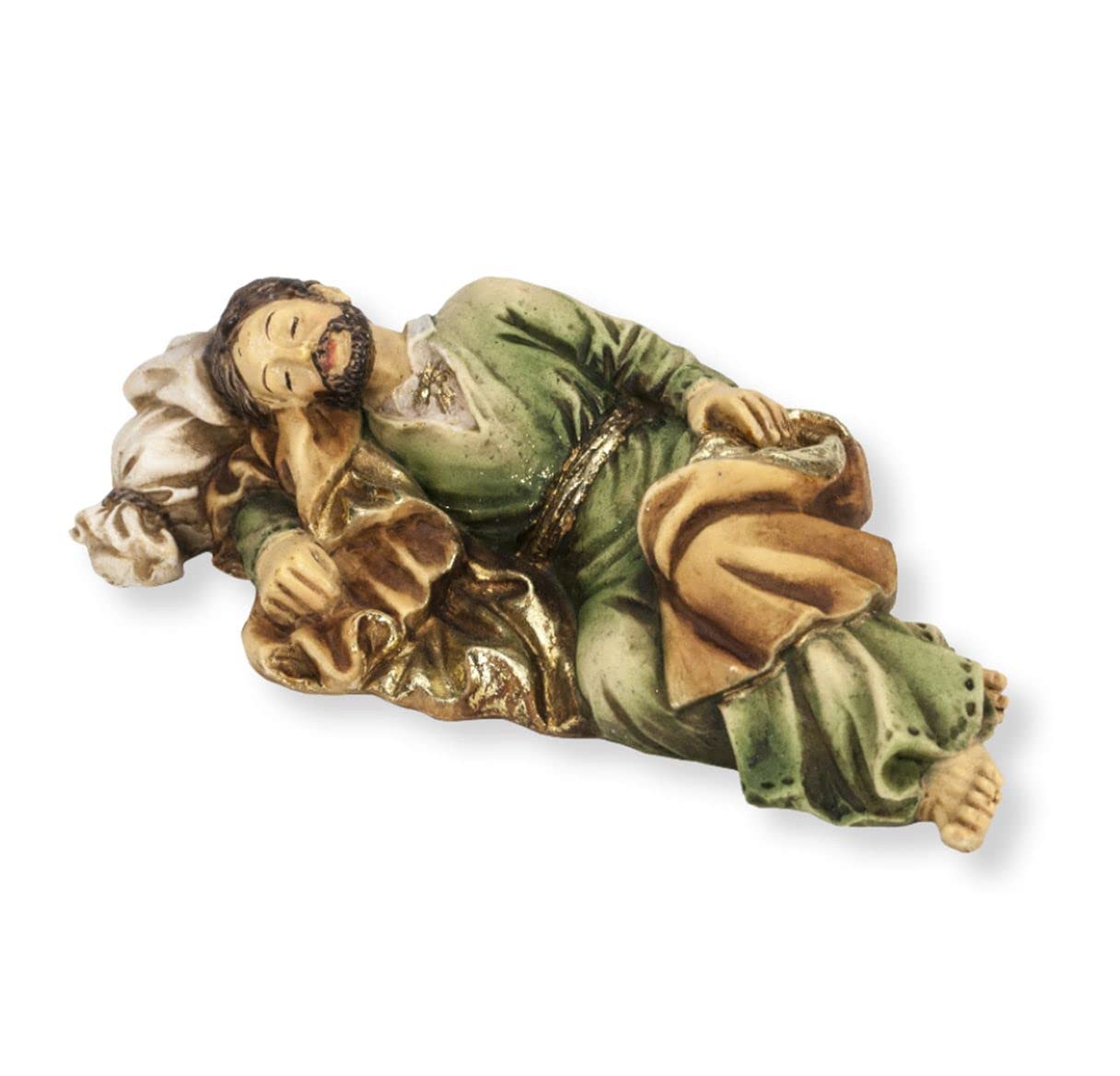 4" Full Color Resin Statue, Sleeping St. Joseph, # 6477