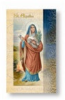 St. Agatha Folding Prayer Card, 10-Pack, # 60291