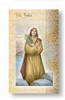 St. Julia Folding Prayer Card, # 60304