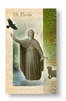 St. Kevin Folding Prayer Card, # 60307
