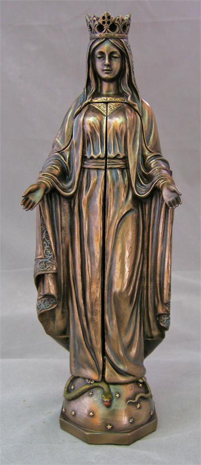 11" Our Lady of Sorrows Opening Triptych, Cold Cast Bronze, # 61767