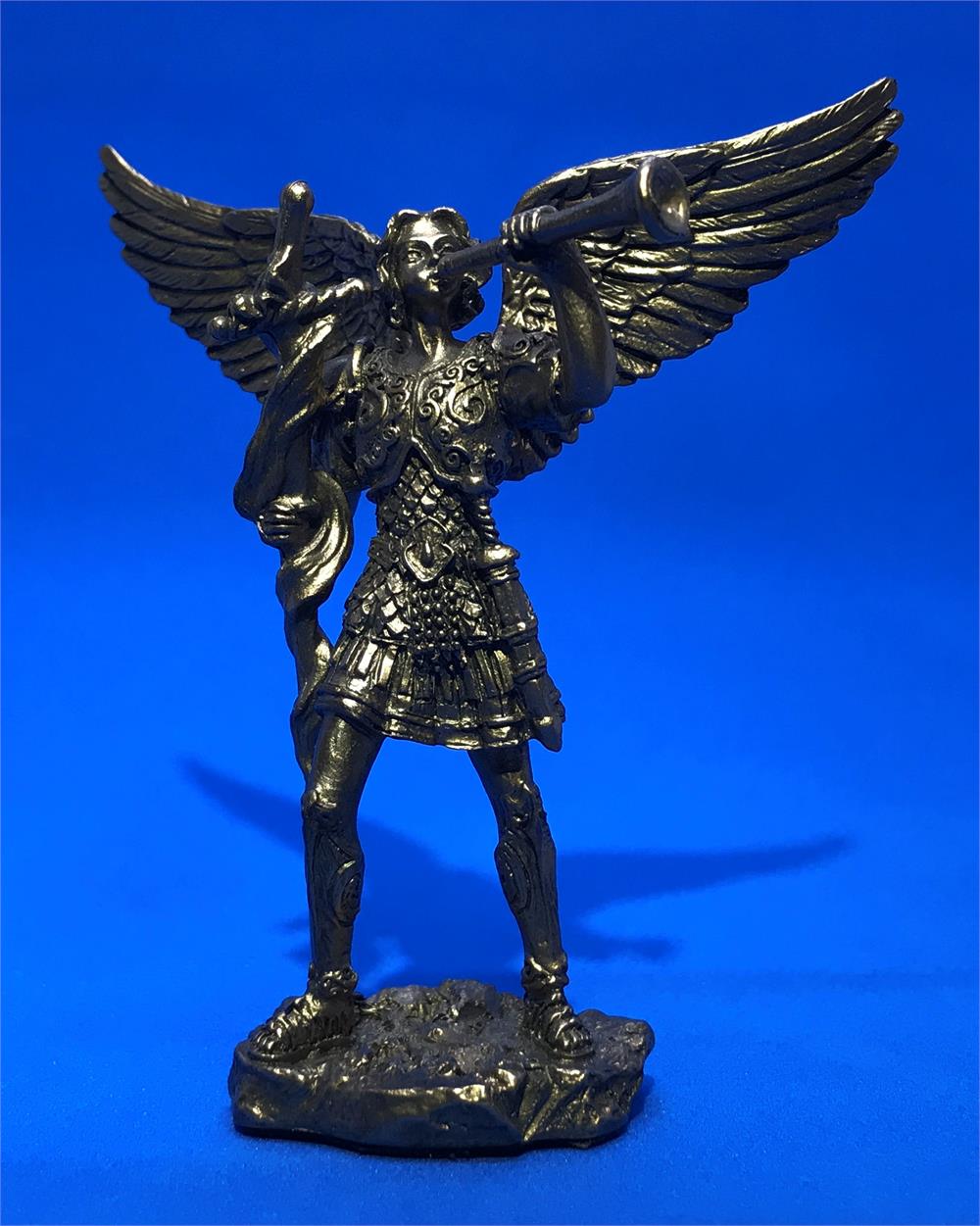 3.5" Archangel Gabriel Statue, Bronzed Resin, 2-Count Value Pack, # 63898