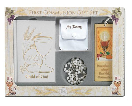 CHILD OF GOD GIRL'S DELUXE FIRST COMMUNION GIFT SET, # 6400