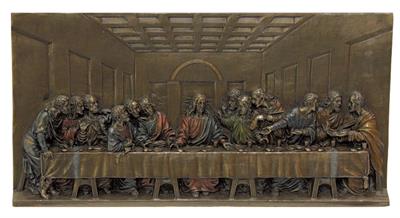 14X7" Last Supper Bronzed Resin Plaque, # 65024