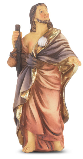 4" Full Color Resin Statue, St. James the Greater, # 65382
