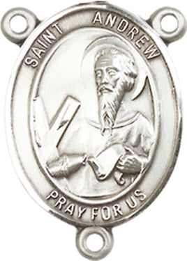 St. Andrew Rosary Center, Sterling Silver, 3/4", # 66238