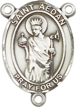 St. Aedan of Ferns Rosary Center, Sterling Silver, 3/4", # 66257