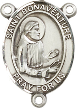 St. Bonaventure Rosary Center, Sterling Silver, 3/4", # 66271