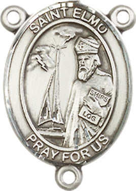 St. Elmo Rosary Center, Sterling Silver, 3/4", # 66309