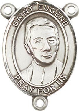 St. Eugene de Mazenod Rosary Center, Sterling Silver, 3/4", # 66314