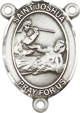 St. Joshua Rosary Center, Sterling Silver, 3/4", # 66370