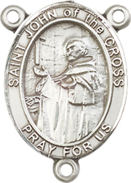 St. John of the Cross Rosary Center, Sterling Silver, 3/4", # 66378