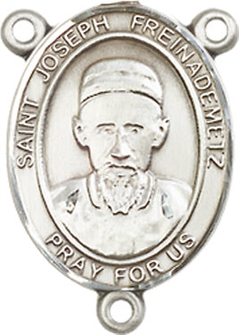 St. Joseph Freinademetz Rosary Center, Sterling Silver, 3/4", # 66384