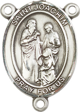 St. Joachim Rosary Center, Sterling Silver, 3/4", # 66385