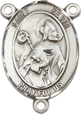 St. Kevin Rosary Center, Sterling Silver, 3/4", # 66394