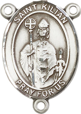St. Kilian Rosary Center, Sterling Silver, 3/4", # 66395