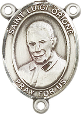 St. Luigi Orione Rosary Center, Sterling Silver, 3/4", # 66406