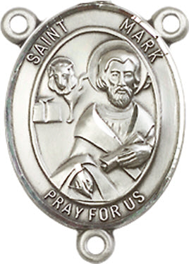 St. Mark the Evangelist Rosary Center, Sterling Silver, 3/4", # 66409