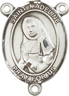 St. Madeline Sophie Barat Rosary Center, Sterling Silver, 3/4", # 66421
