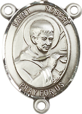 St. Robert Bellarmine Rosary Center, Sterling Silver, 3/4", # 66454
