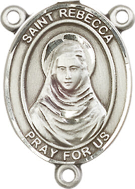 St. Rebecca Rosary Center, Sterling Silver, 3/4", # 66456