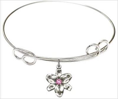 Chastity Bracelet, 7-1/2" Round Loop Bangle, Rose, # 66586
