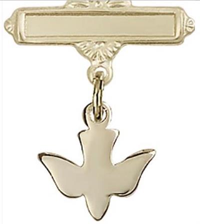 Baby Pin with Holy Spirit Charm, 14kt Gold Filled, # 66919