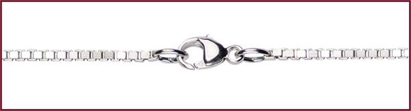 30" Sterling Silver Venetian Box Chain, 1.25"mm wide, # 9470