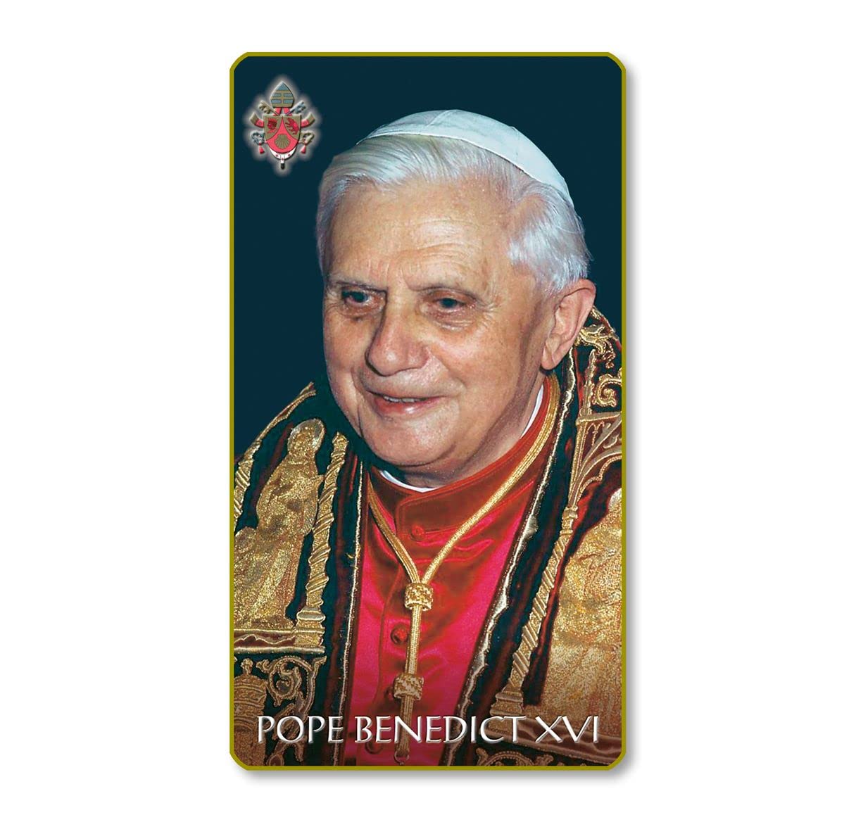 Pope Benedict XVI Italian Paper Holy Cards, 2"x4", Blank Back, 100-Pack, # 6200
