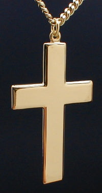 1-7/8" Simple Cross, 14kt Gold Filled, Your Choice of Chain, # 6969