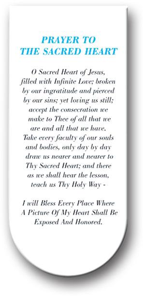 Magnetic Bookmark, 3", Sacred Heart, 10-Pack, # 70351