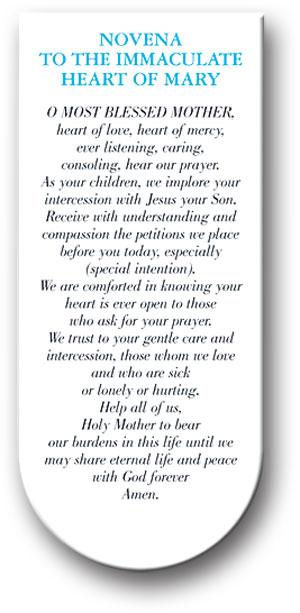 Magnetic Bookmark, 3", Immaculate Heart of Mary, 10-Pack, # 70352
