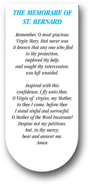 Magnetic Bookmark, 3", Our Lady of the Miraculous Medal w/ Memorare, 10-Pack, # 70356