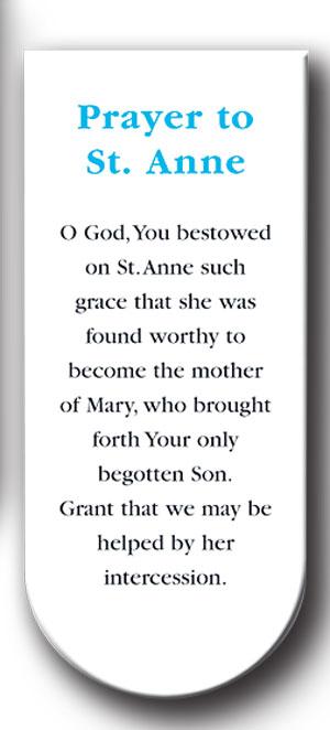 Magnetic Bookmark, 3", St. Anne, 10-Pack, # 70358