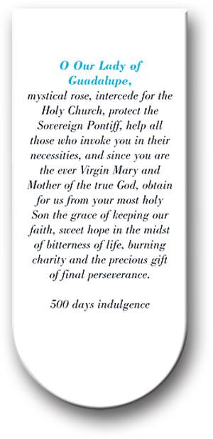 Magnetic Bookmark, 3", Our Lady of Guadalupe, 10-Pack, # 70364