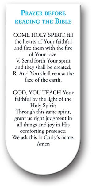 Magnetic Bookmark, 3", Prayer Before Reading the Bible, 10-Pack, # 70369