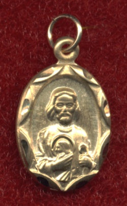 St. Jude, 14Kt. Gold Medal, Free Chain, # 7051