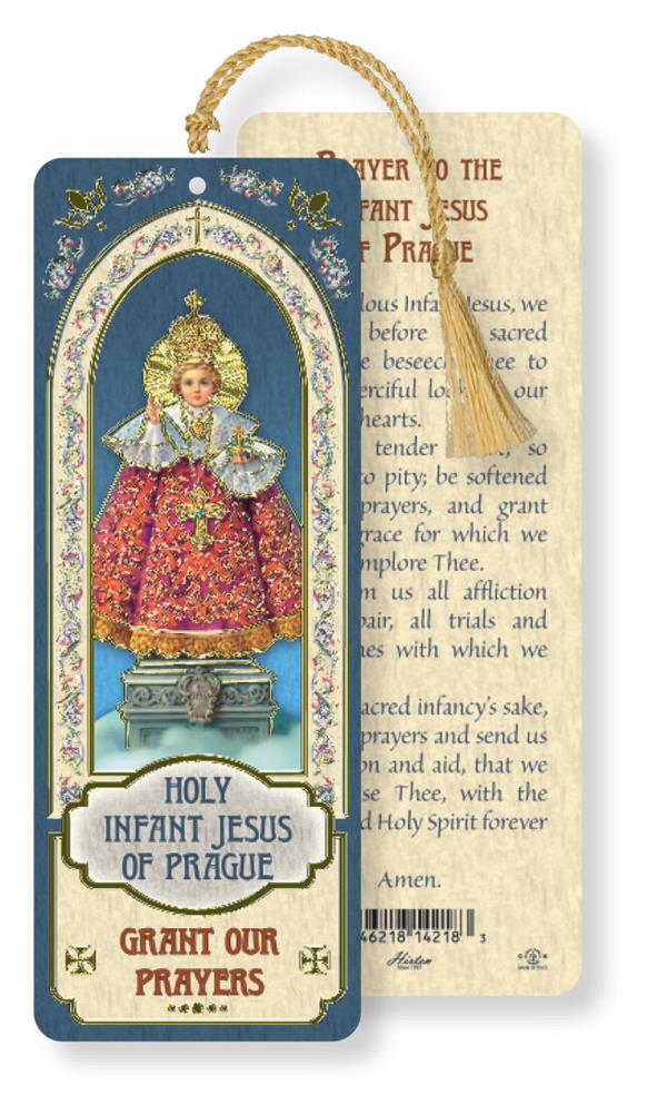 Infant of Prague Laminated Gold Foil Bookmark, 10-Pack, # 7098